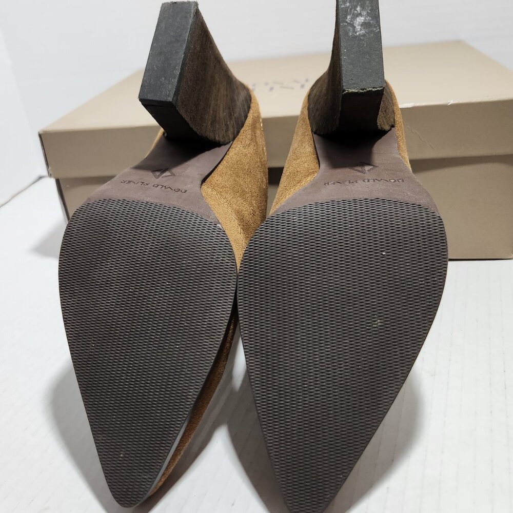 Donald Pliner Vama Heeled Mule Brown Suede - Picture 6 of 9
